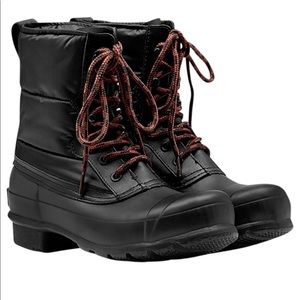 Hunter Original Short Quilted Lace-up Boots